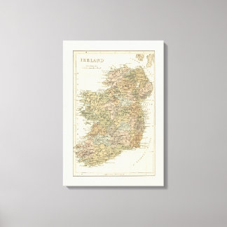 Mapa da Canvas da Irlanda 1862