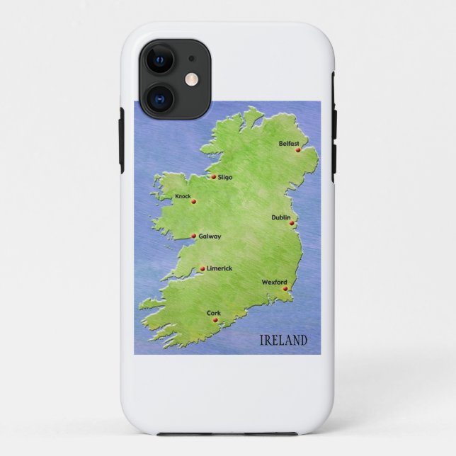Mapa da capas de iphone da Irlanda (Verso)