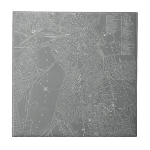 Mapa da cidade de Boston