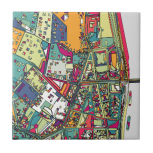 Mapa da cidade de Budapest, Hungria  