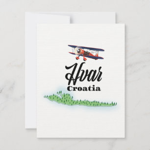 Mapa da Croácia Hvar