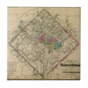 Mapa da era da guerra civil do distrito de
