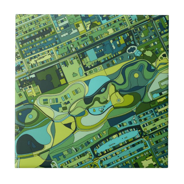 Mapa da estrutura da cidade de Amsterdão (Frente)