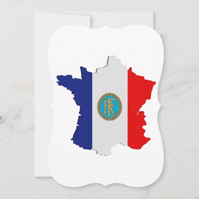 Mapa da França (Frente)