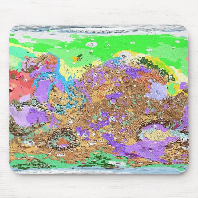 Mapa da geologia de Marte Mousepad (Frente)
