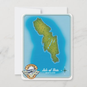 Mapa da ilha de Bute