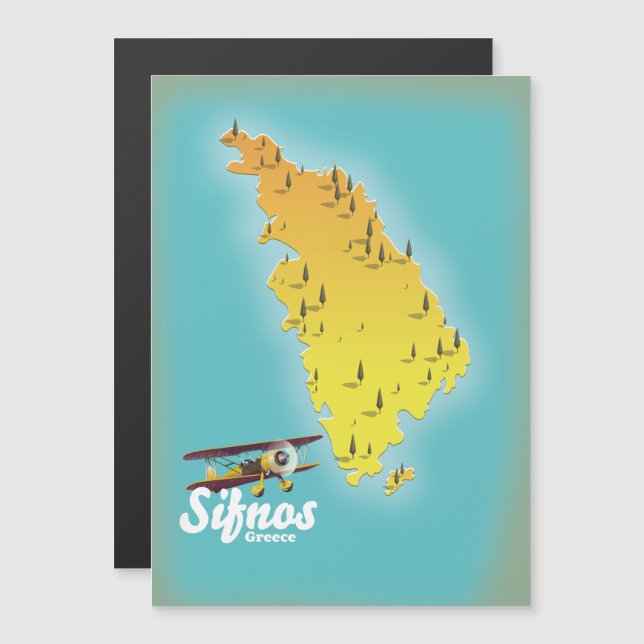 Mapa da ilha grega de Samos (Frente/Verso)
