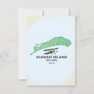Mapa da Ilha Kiawah Carolina do Sul EUA
