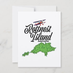 Mapa da Ilha Rottnest Austrália