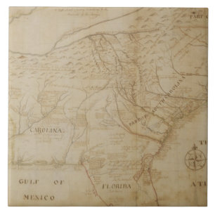 Mapa da parte do sudeste de America do Norte, 172