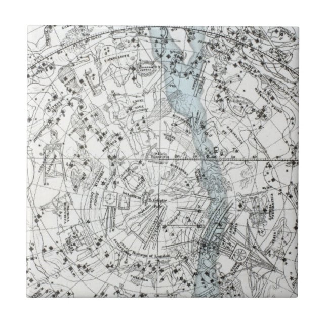 Mapa da placa XXVIII do hemisfério sul (Frente)