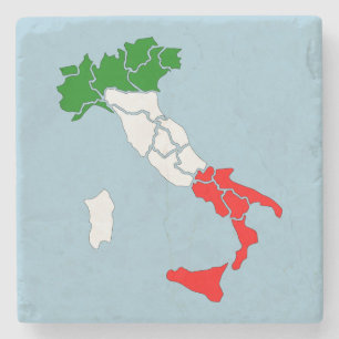 Mapa da porta copos de pedra italiana.
