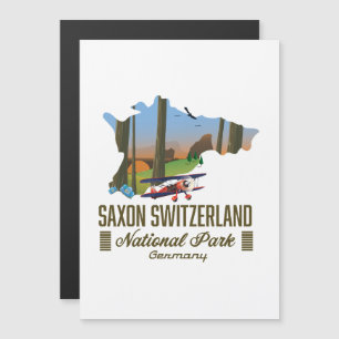 Mapa da Saxon Suiça National Park Alemanha