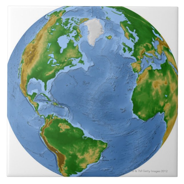 Mapa da vegetação do Atlântico Norte (Frente)