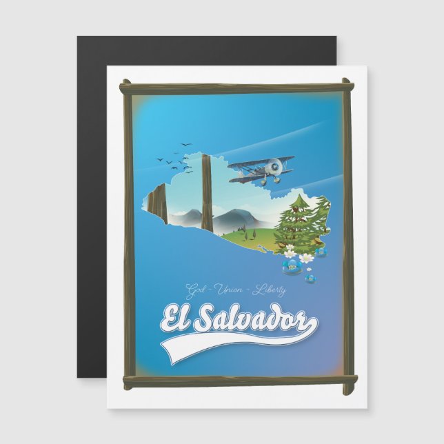 Mapa da Viagem de El Salvador (Frente/Verso)