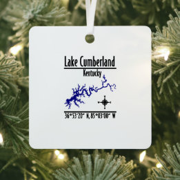 Mapa das Coordenadas da Margem do Lago Cumberland