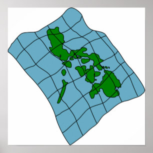 Mapa Das Filipinas - Poster