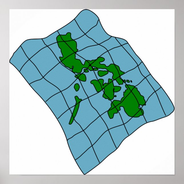 Mapa Das Filipinas - Poster (Frente)