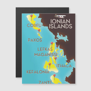 Mapa das Ilhas Jonas poster.