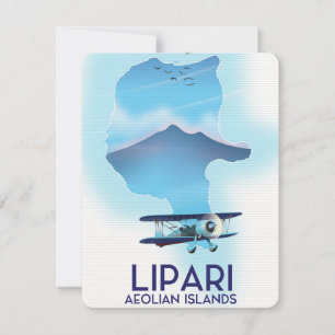 Mapa das Ilhas Lipari Aeolian
