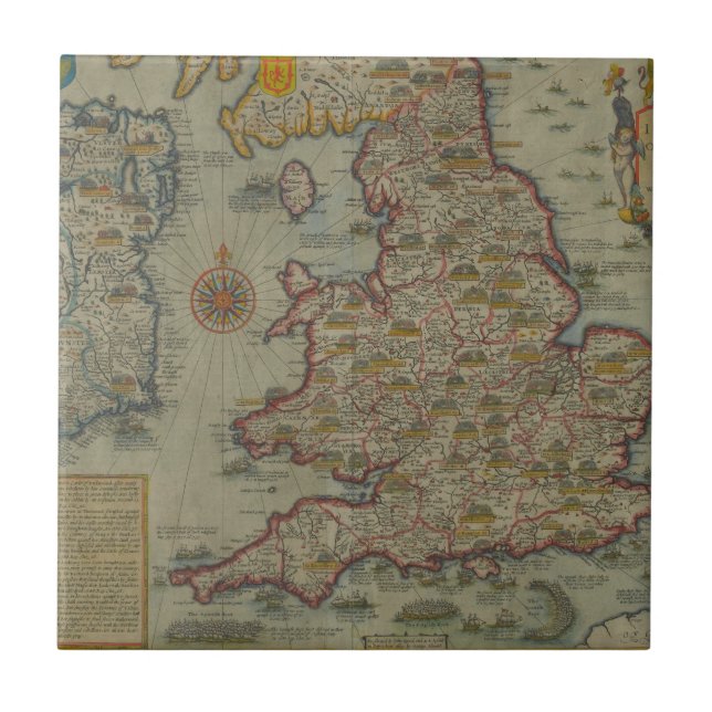 Mapa das invasões de Inglaterra & de Ireland (Frente)
