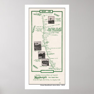 Mapa de 1914, Plano Holandês para Truckee - Poster