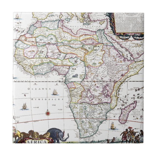 Mapa de África | 1696 (Frente)