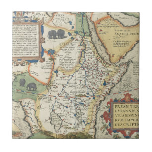 Mapa de África e da península árabe