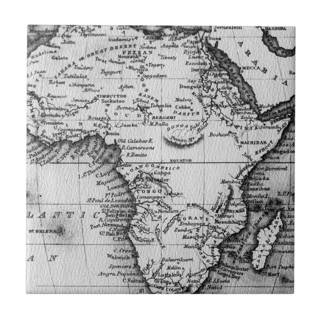 Mapa de África | gravado por Thomas Stirling (Frente)