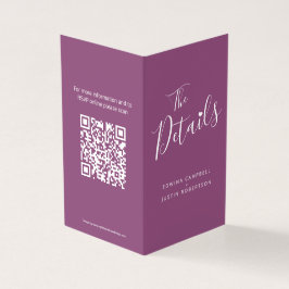 Mapa de agenda de detalhes de convidado de casamen