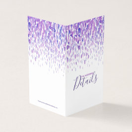 Mapa de agenda de roxo convidado para detalhes do 