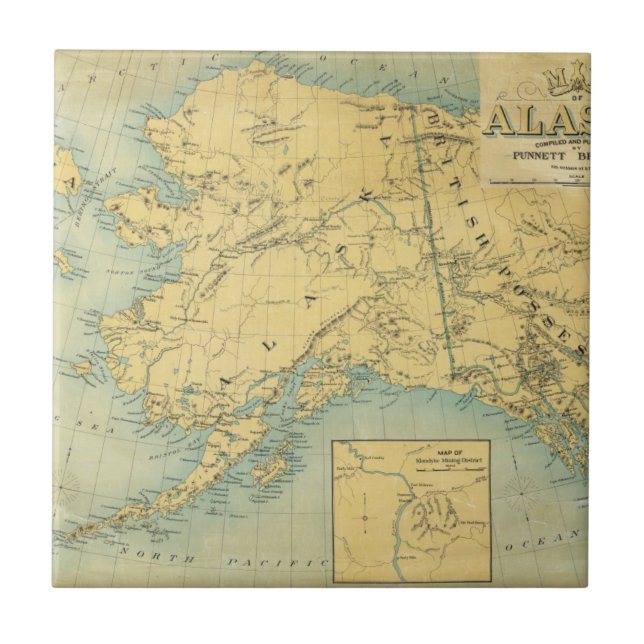 Mapa de Alaska (Frente)