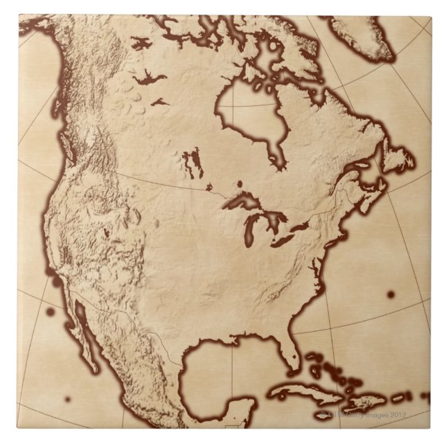 Mapa de America do Norte 2 (Frente)