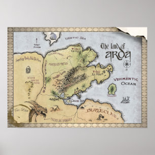 Mapa de Arda Poster