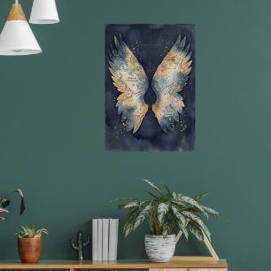 Mapa de Asas de Anjo Celestial Impressão de Arte F