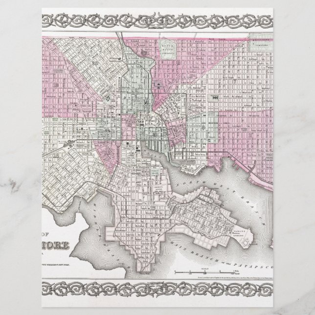 Mapa de Baltimore Maryland (Frente)