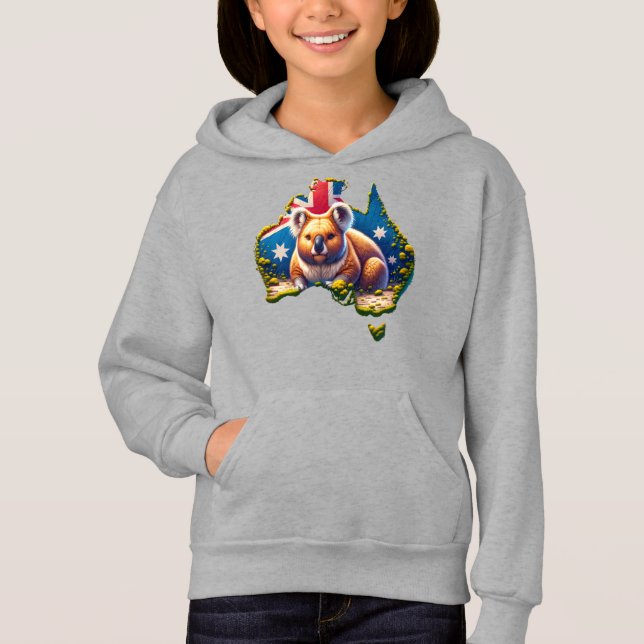 Mapa de bandeira do Urso Koala, na Austrália (Frente)