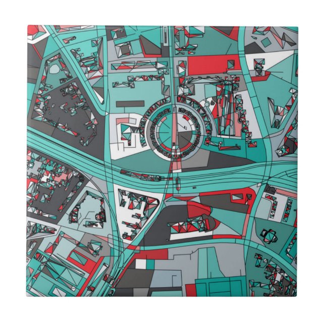 Mapa de Berlim, Alemanha (Frente)