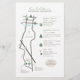 Mapa de Boas-vindas do Dia do Casamento - PERSONAL