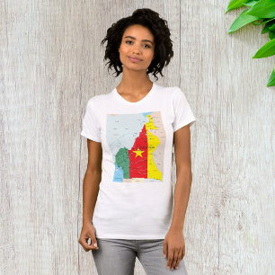 Mapa De Camarões Mulheres Que Vêm À Camisa