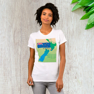 Mapa De Camisetas De Mulheres Da Nova Zelândia