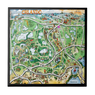 Mapa de Cartoons Orlando Florida