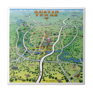 Mapa de desenhos de Austin Texas