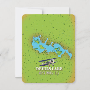 Mapa de Devi's Lake North Dakota USA