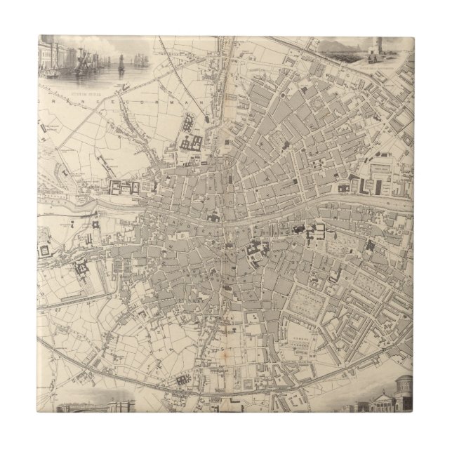 Mapa de Dublin, Ireland (Frente)