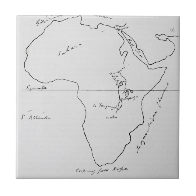 Mapa de esboço de África (Frente)