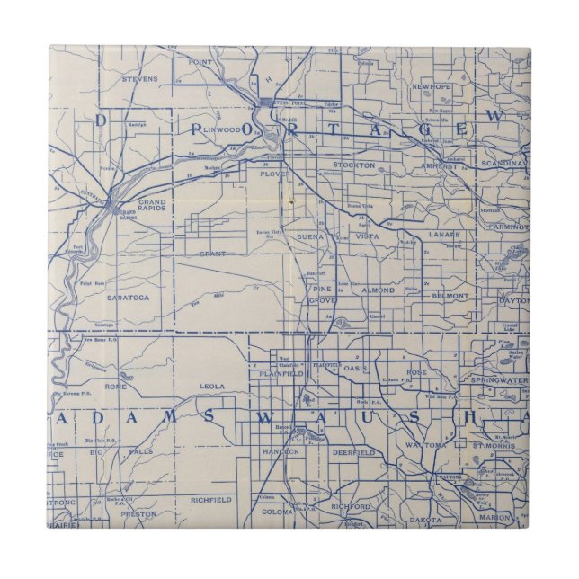 Mapa de estradas 2 da bicicleta de Wisconsin (Frente)