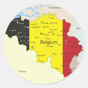 Mapa de etiquetas de Bélgica