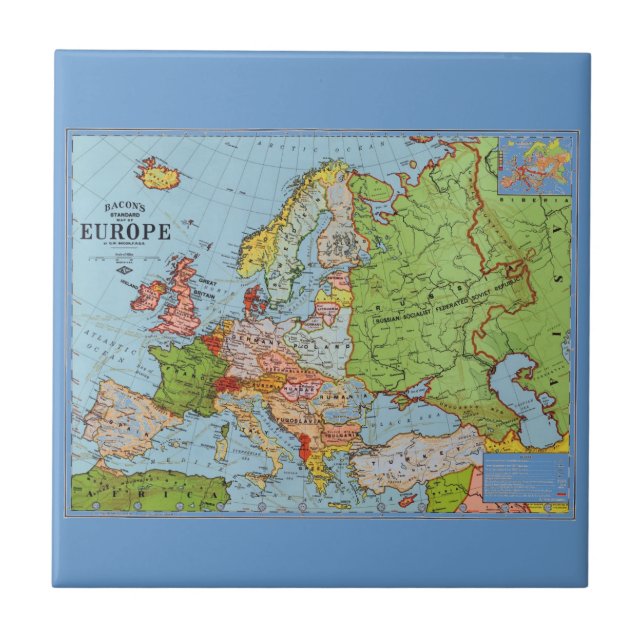 Mapa de Europa (Frente)