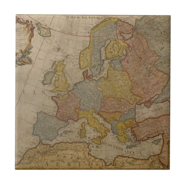 Mapa de Europa | 1700 (Frente)